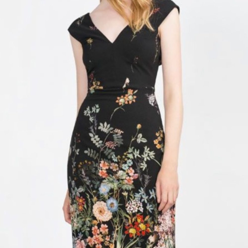 Zara Floral Sheath Dress
